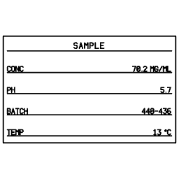 Laboratory label 22