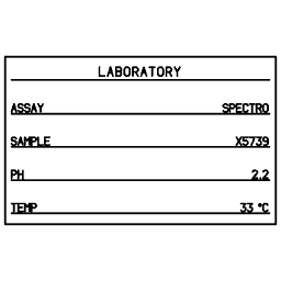 Laboratory label 25