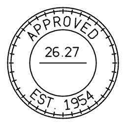 Round stamp 18