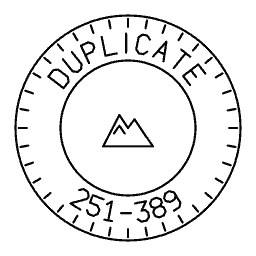 Round stamp 26