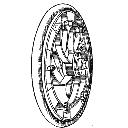 Geared friction wheel