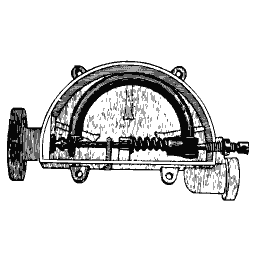 Spring buffer in a case