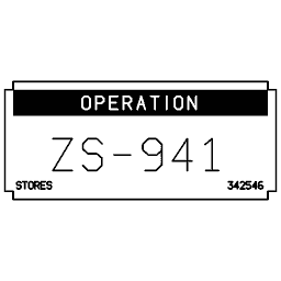 Unit designation plate 01