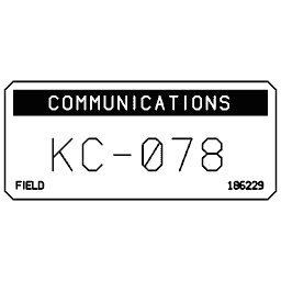 Unit designation plate 03