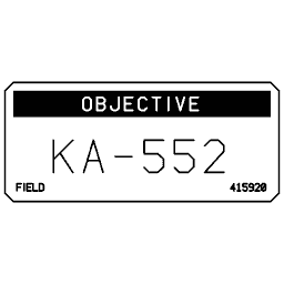 Unit designation plate 21