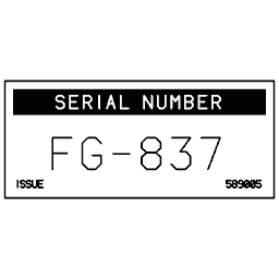 Unit designation plate 25
