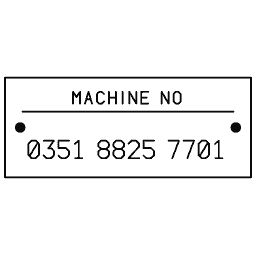 Serial number tag 01