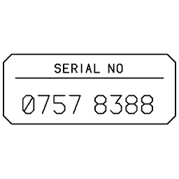 Serial number tag 10
