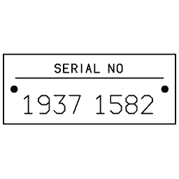 Serial number tag 12