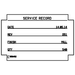 Specification plate 01