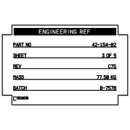 Specification plate 03