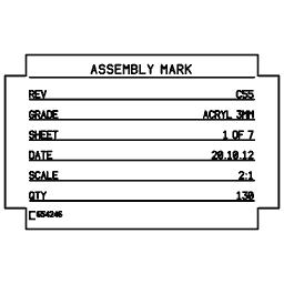 Specification plate 13