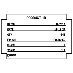 Specification plate 14