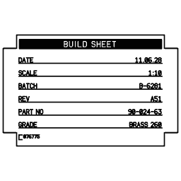 Specification plate 16