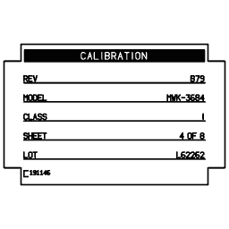 Specification plate 18