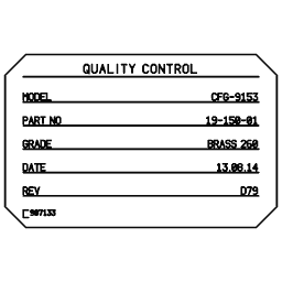 Specification plate 22