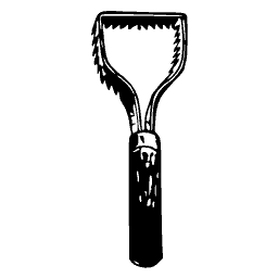 Toothed spade
