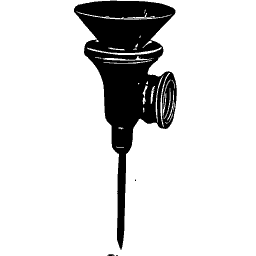 Funnel sprinkler on a spike