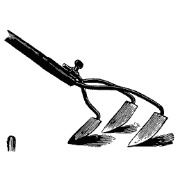 Three-prong cultivator
