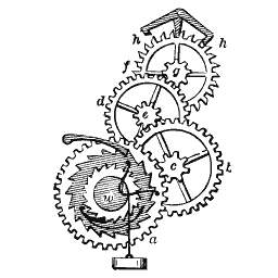 Train of spur gears