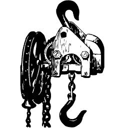 Chain hoist block and hook