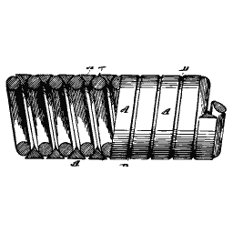 Stacked angled plates