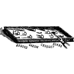 Carrom croquet board