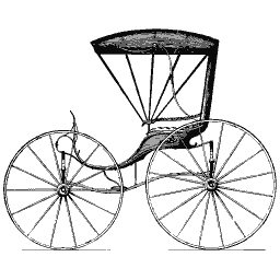 Buggy with folding top