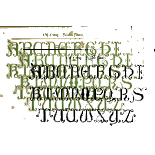 Shaded lombardic capitals