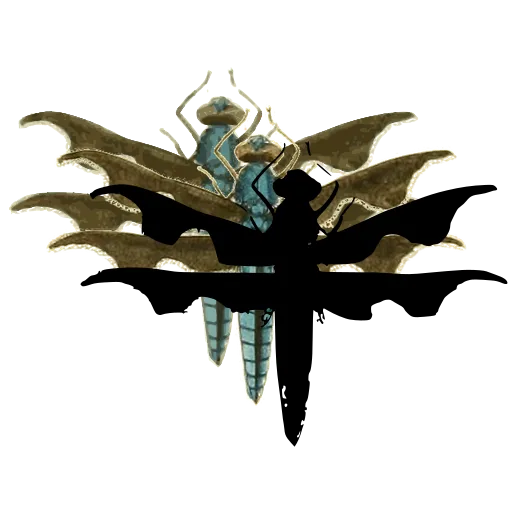 Dragonfly with dark wings 02