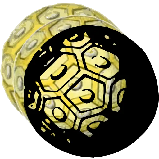 Pollen grain with polygons