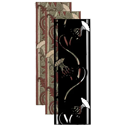 Slender stem border strip