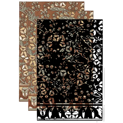Scattered blossom panel