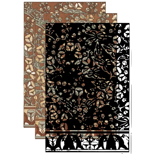 Scattered blossom panel