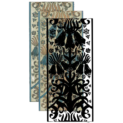 Symmetrical flower column