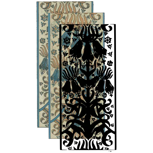 Symmetrical flower column