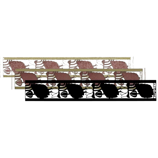 Bud chain border strip