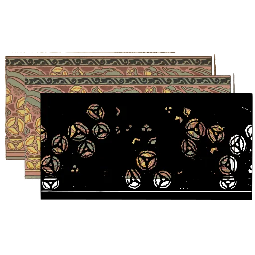 Scattered rosebud panel