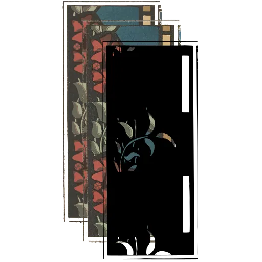 Sprig on dark panel