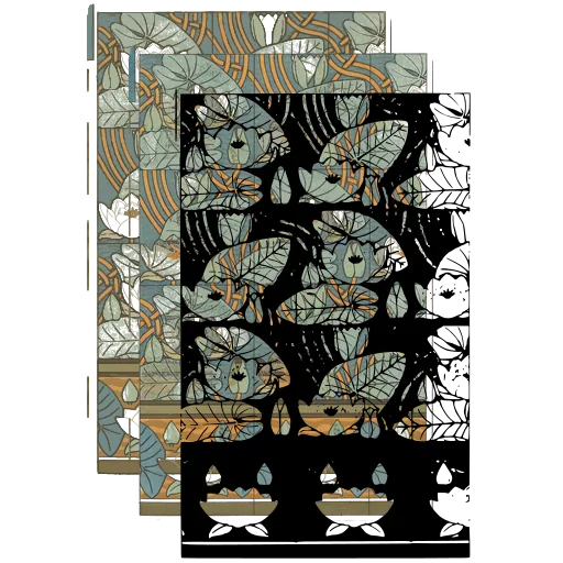 Leaf and flower panel