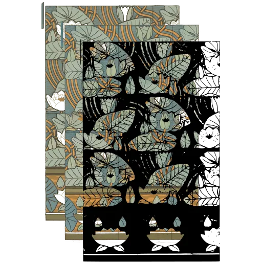Leaf and flower panel