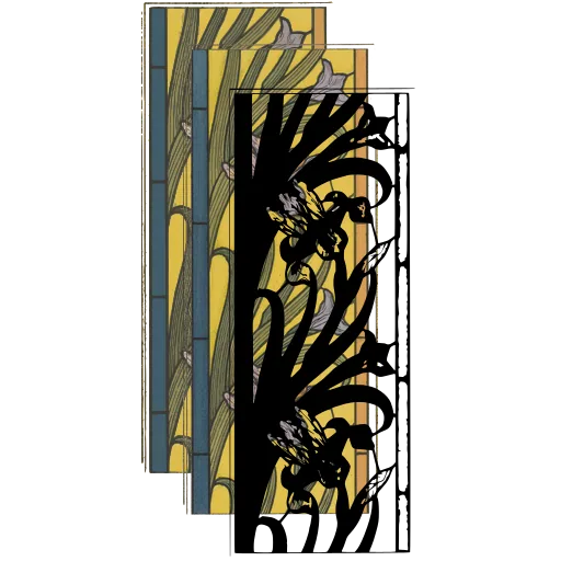 Tall flowering plant panel