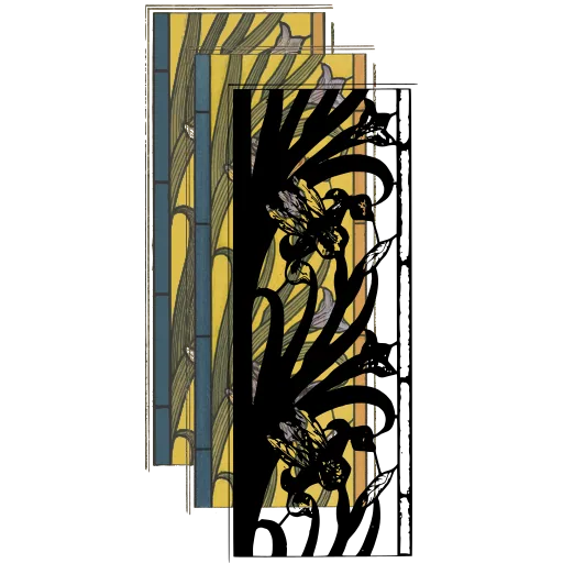 Tall flowering plant panel