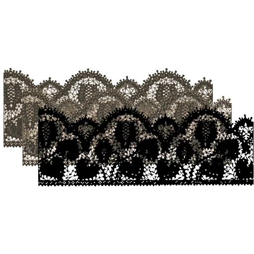 Scalloped lace border