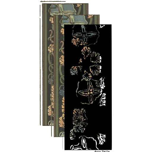 Flower sprig pilaster panel
