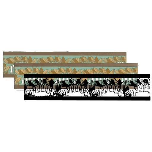 Leafy repeat border band