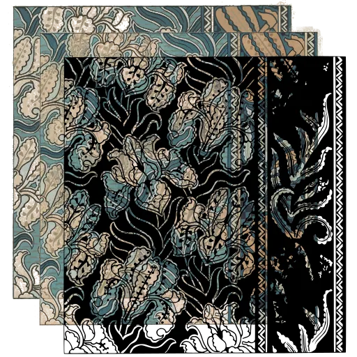 Blossom panel with edge strip