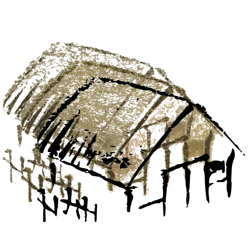 Thatched hut
