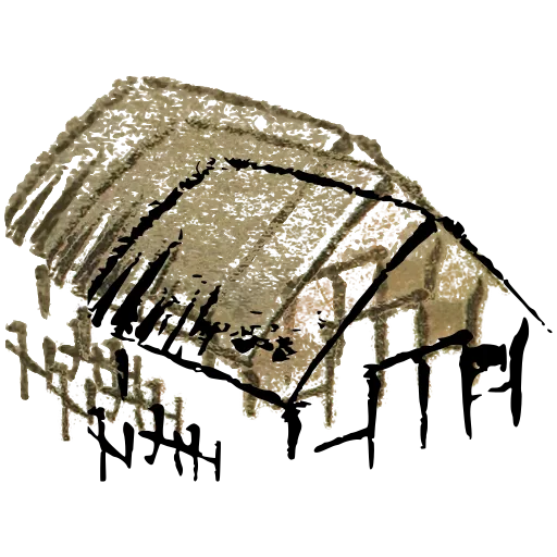 Thatched hut