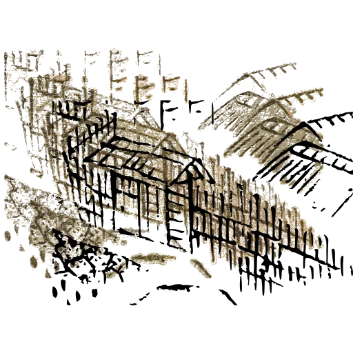 Fenced buildings